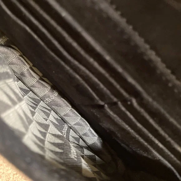 Proenza Schouler navy blue suede shoulder bag,double buckle strap/snap closure - Picture 9 of 14